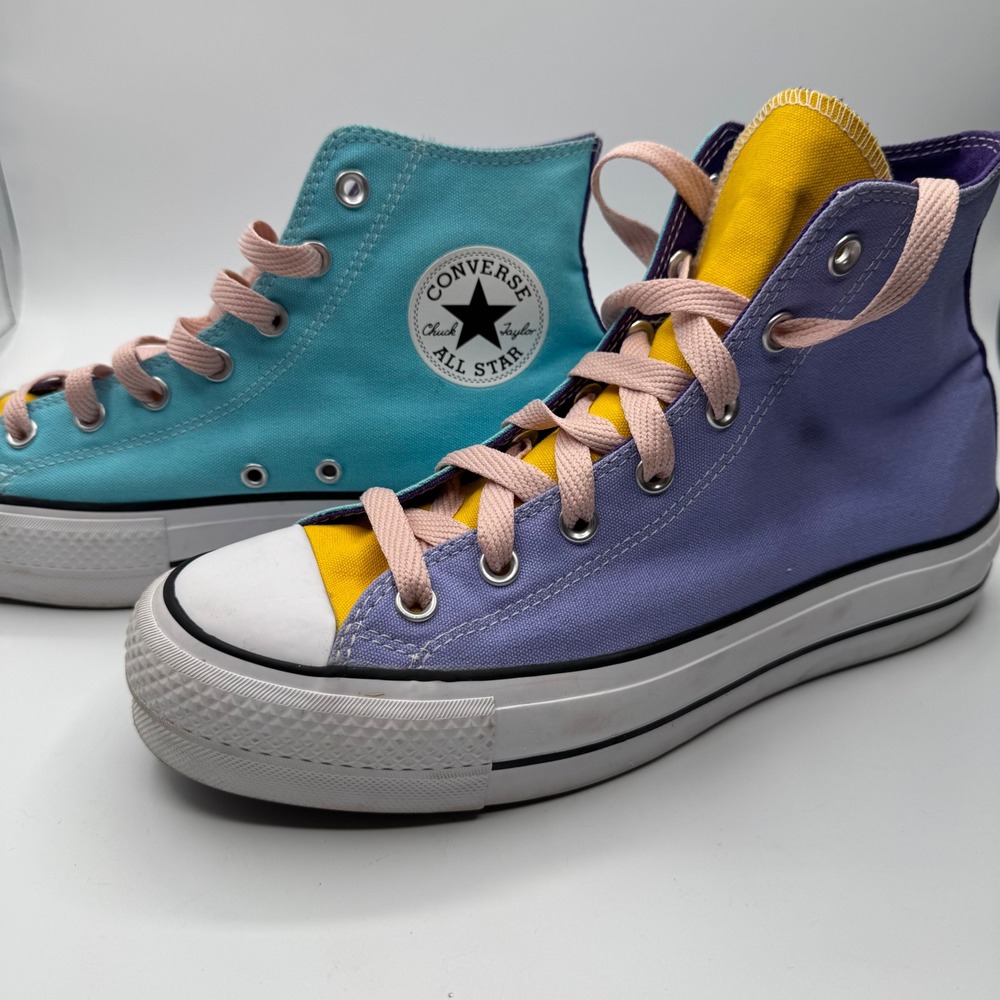 Converse Rare Platform High Top Womens Multi Color Canvas womens 10
